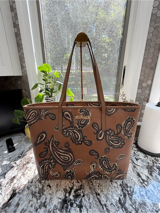 Michael Kors Handbags - Michael Kors Brown Paisley Tote Bag